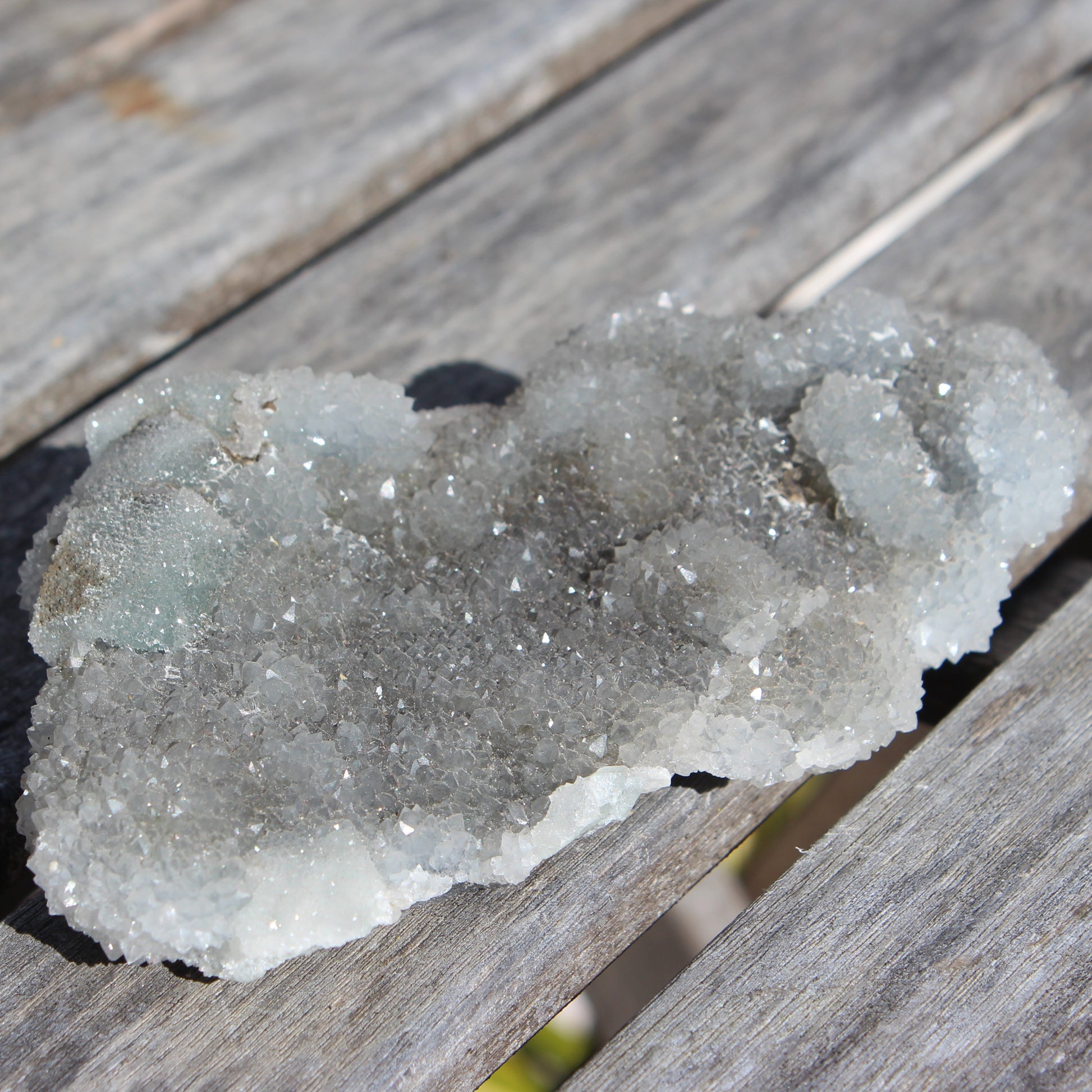 Green granulated cubic Fluorite cluster from Fujian 402g Rocks and Things