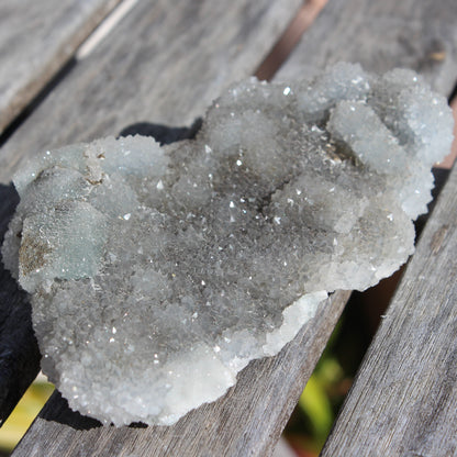 Green granulated cubic Fluorite cluster from Fujian 402g Rocks and Things