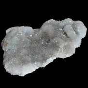 Green granulated cubic Fluorite cluster from Fujian 402g in sunlight - Rocks and Things Store