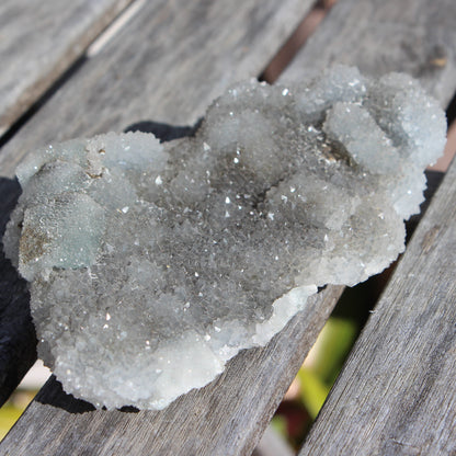 Green granulated cubic Fluorite cluster from Fujian 402g Rocks and Things