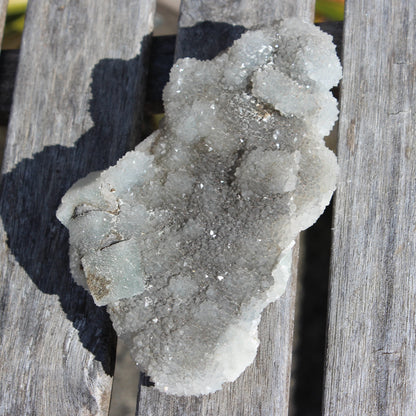 Green granulated cubic Fluorite cluster from Fujian 402g Rocks and Things