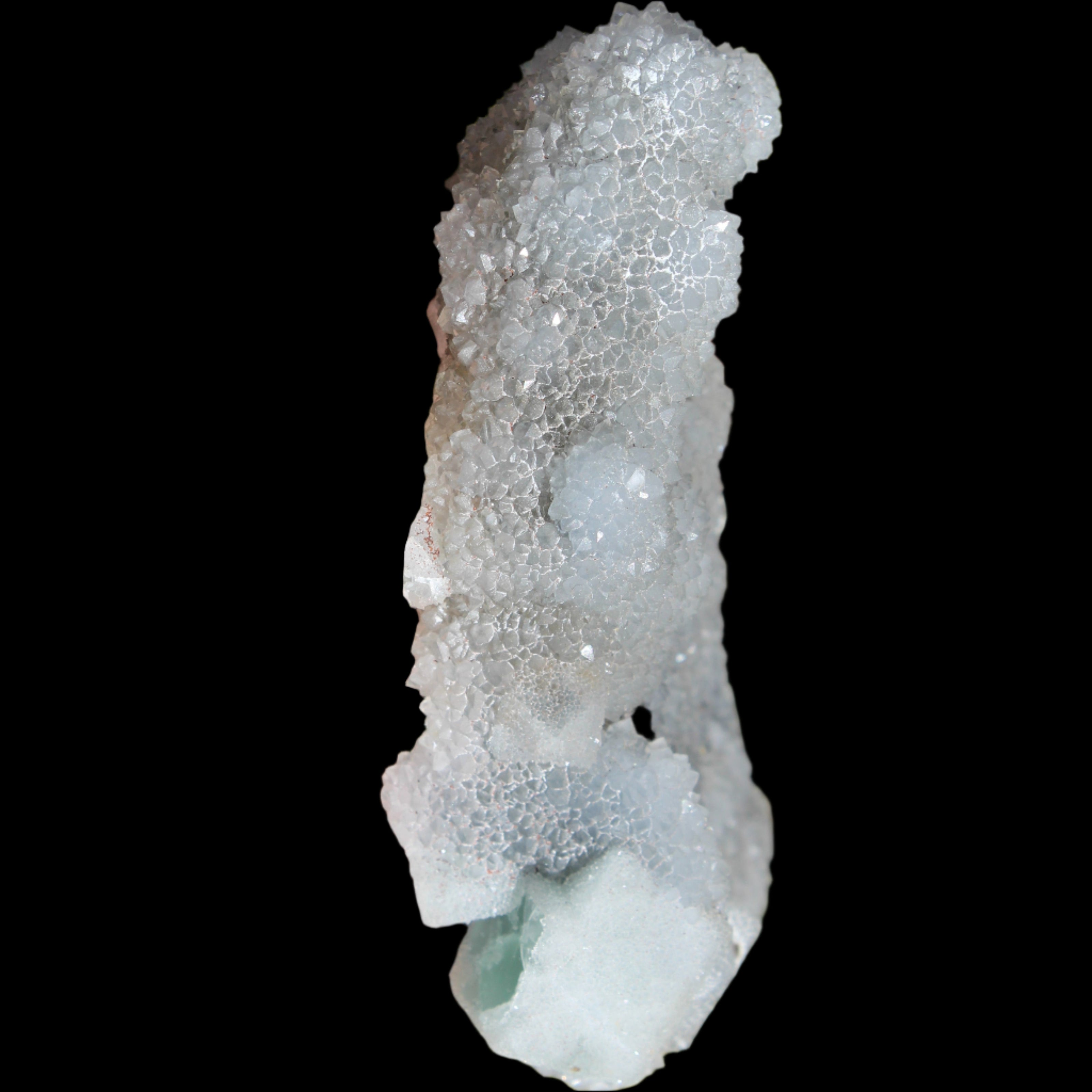 Green granulated cubic Fluorite cluster from Fujian 402g in sunlight - Rocks and Things Store