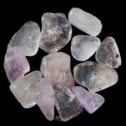 Super Seven Amethyst polished tiny crystals 12g in sunlight - Rocks and Things Store