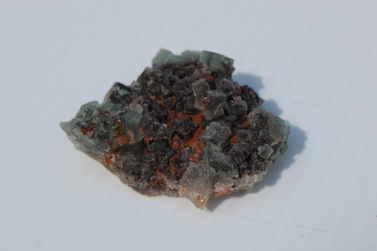 Green cubic Fluorite 34g
