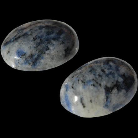 Sodalite 2 polished cabochons 13*17mm - 14*17mm 5.6/5.8g in sunshine - Rocks and Things Store