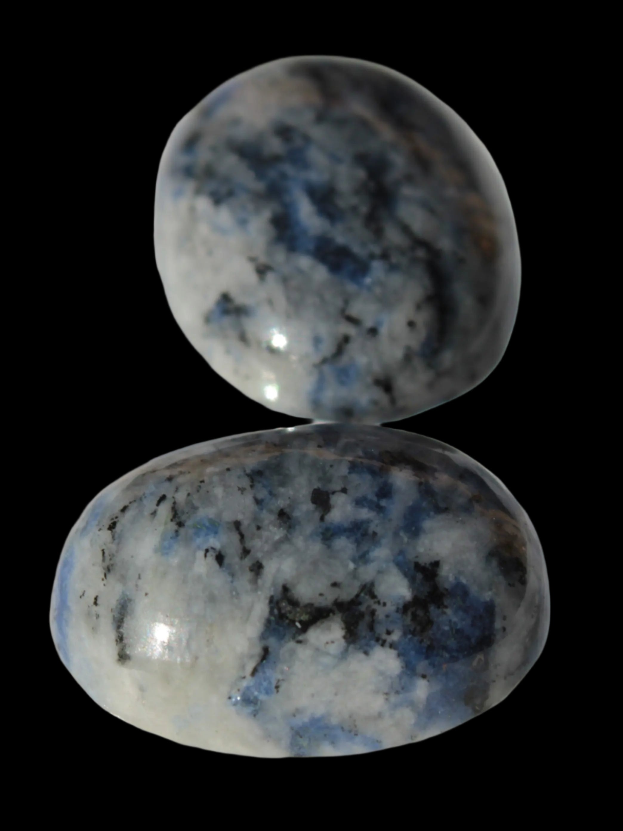 Sodalite 2 polished cabochons 13*17mm - 14*17mm 5.6/5.8g in sunshine - Rocks and Things Store