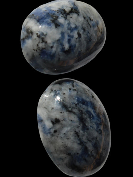 Sodalite 2 polished cabochons 13*17mm - 14*17mm 5.6/5.8g in sunshine - Rocks and Things Store