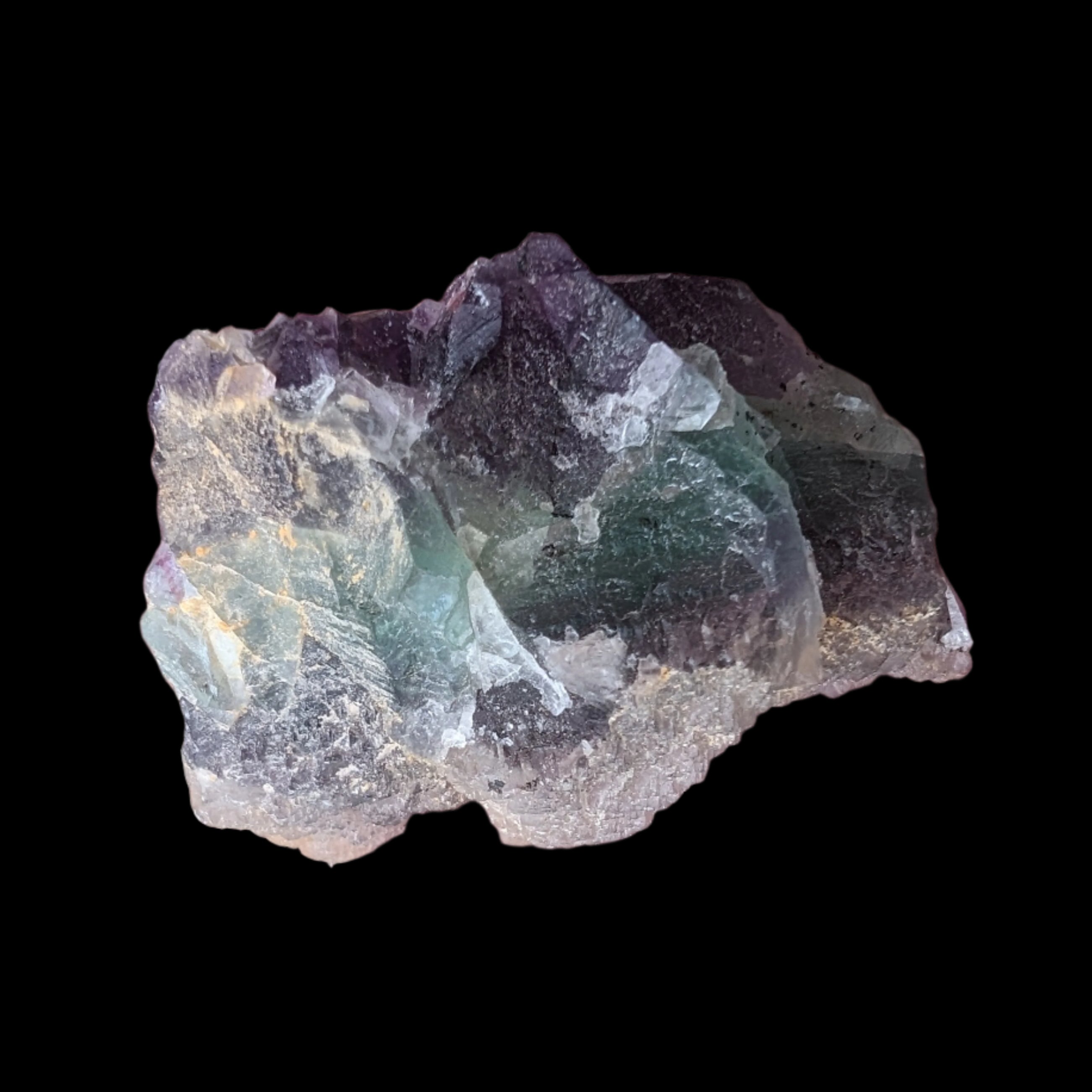 Rainbow Fluorite cluster 74g - Rocks and Things Store