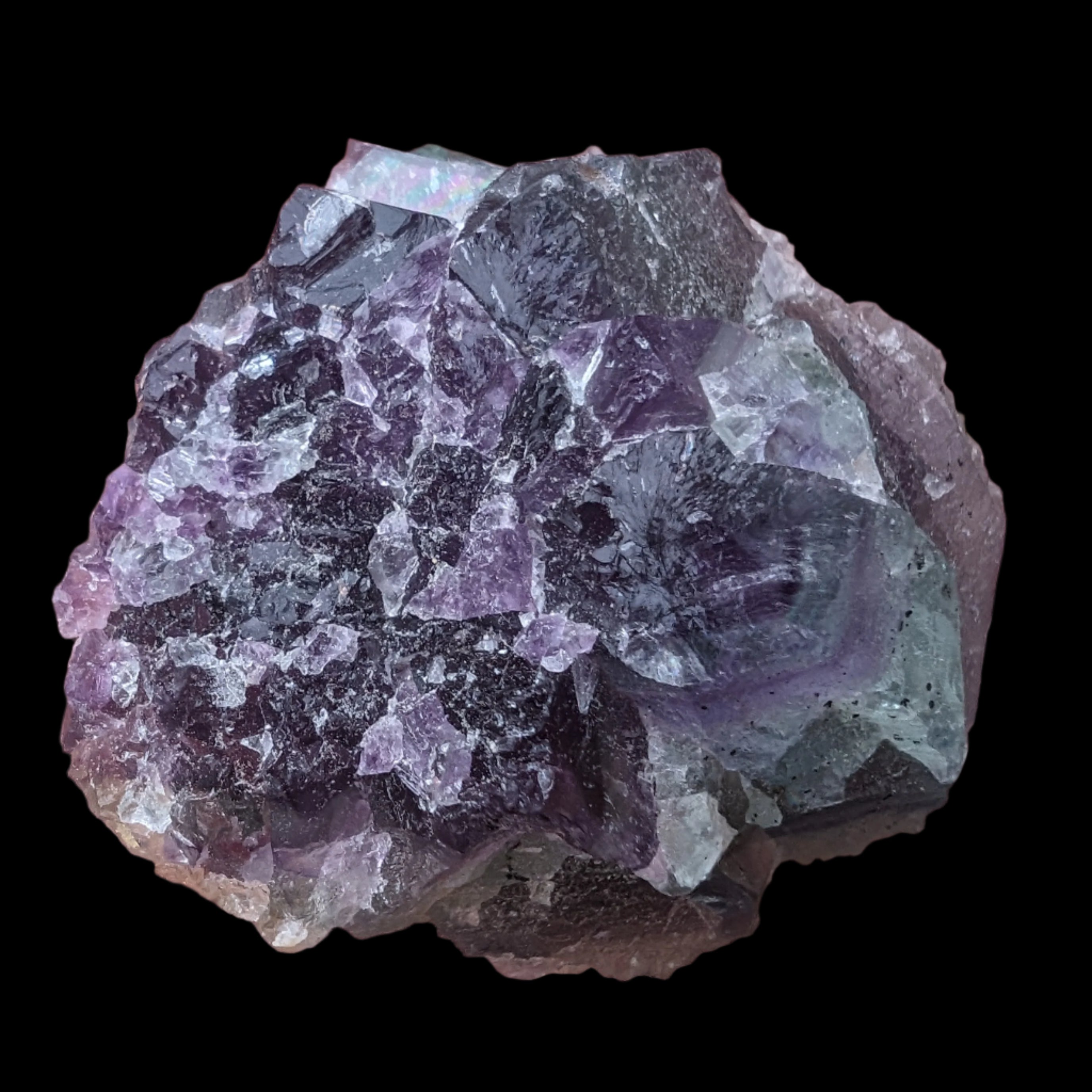 Rainbow Fluorite cluster 74g - Rocks and Things Store