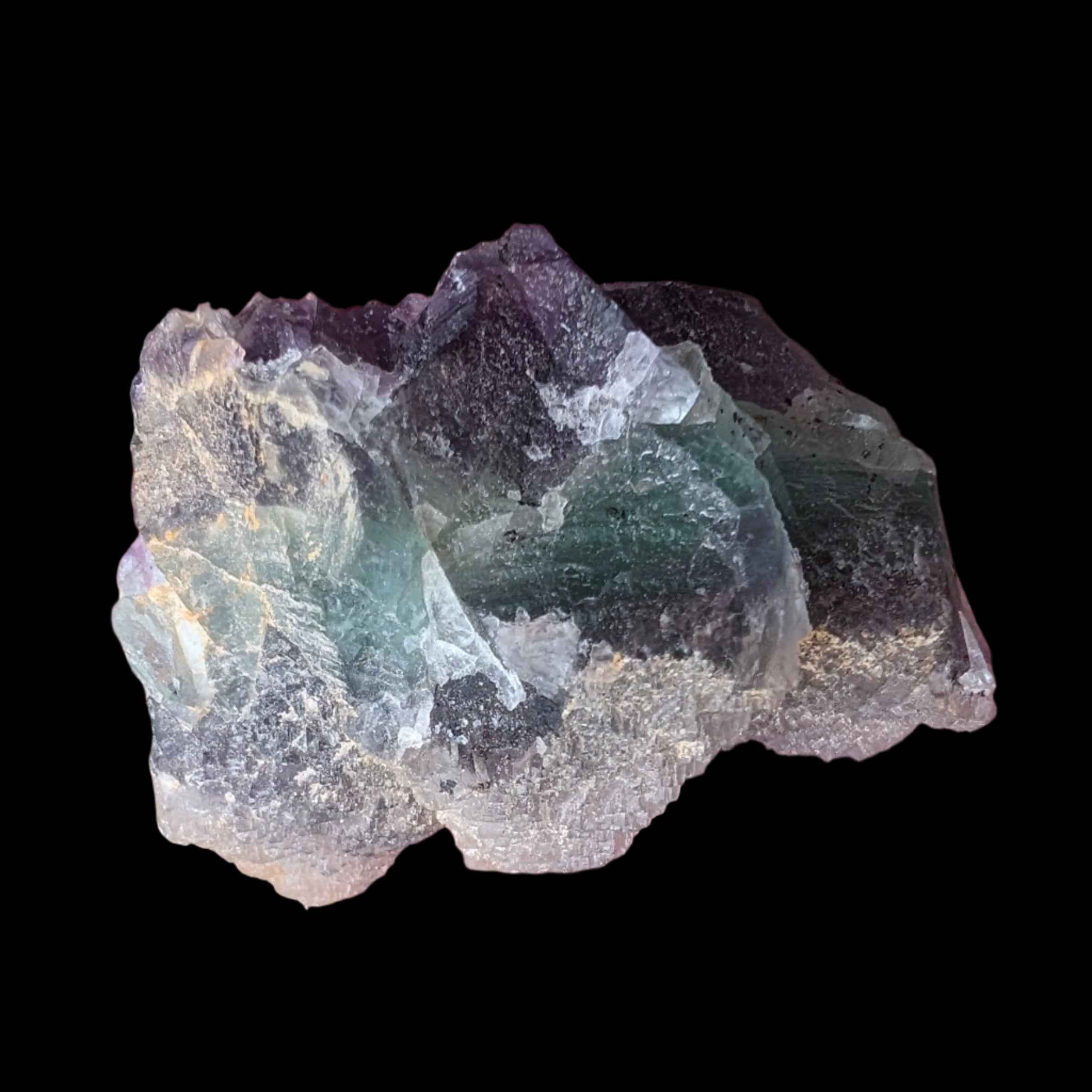 Rainbow Fluorite cluster 74g - Rocks and Things Store