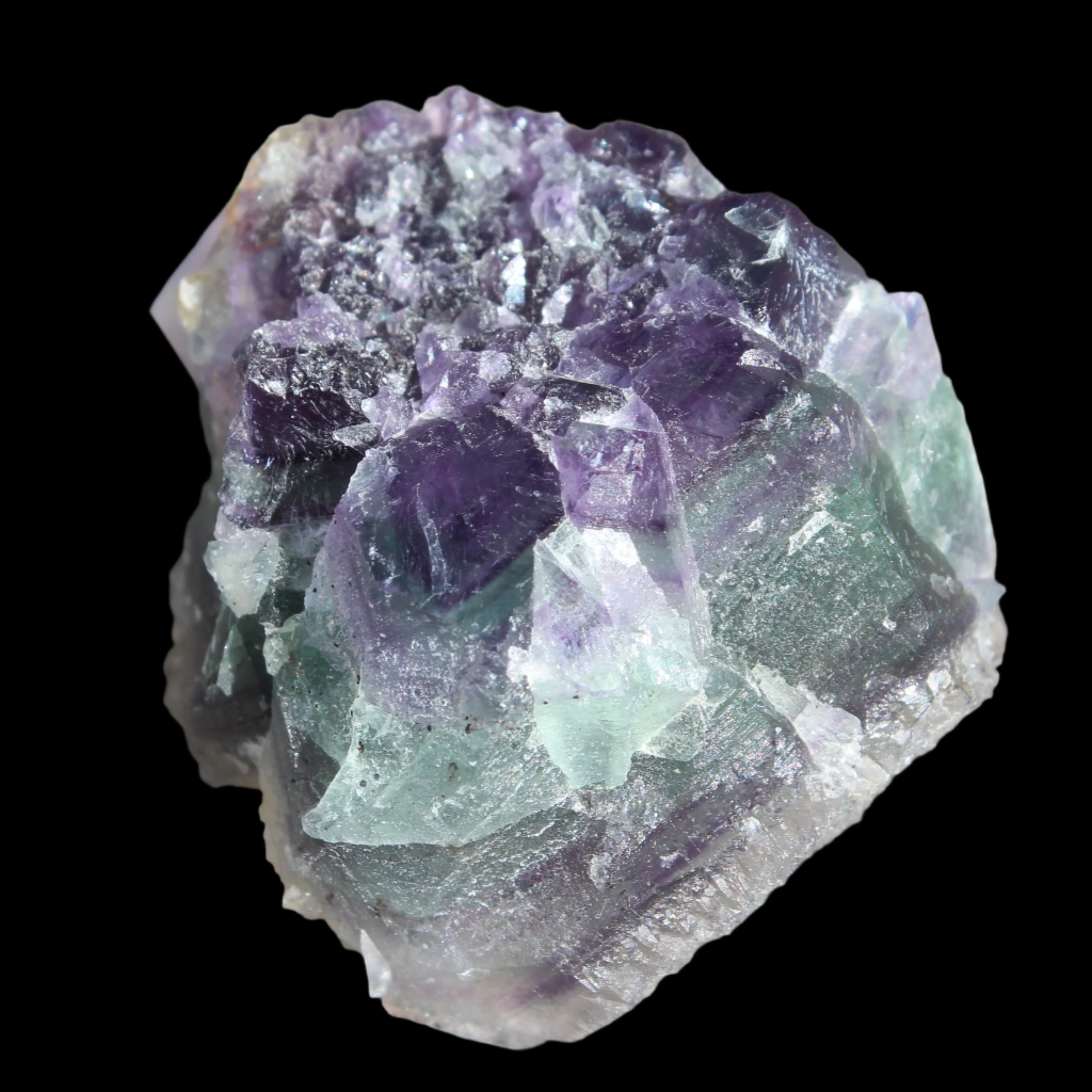 Rainbow Fluorite cluster 74g - Rocks and Things Store