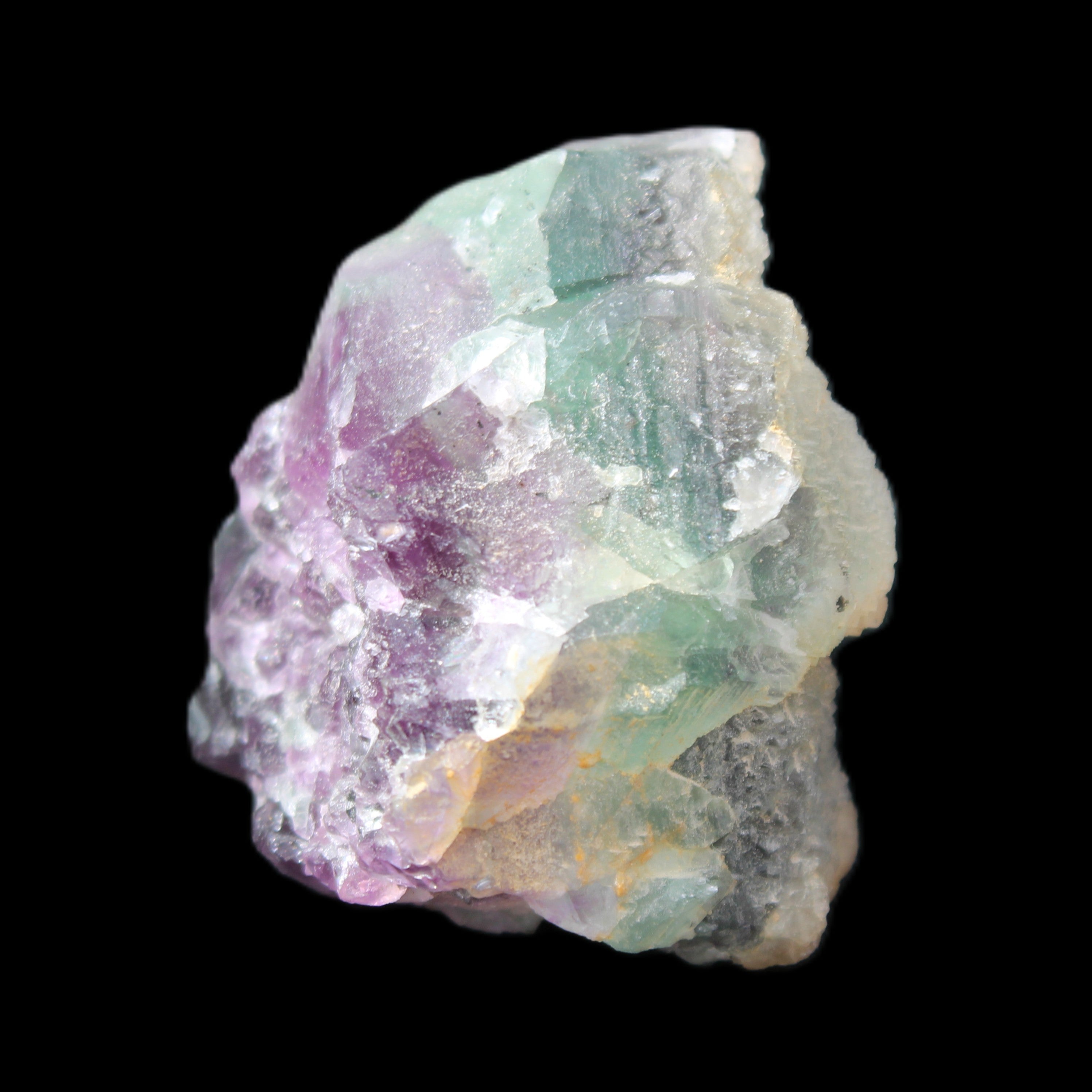 Rainbow Fluorite cluster 74g in sunlight - Rocks and Things Store