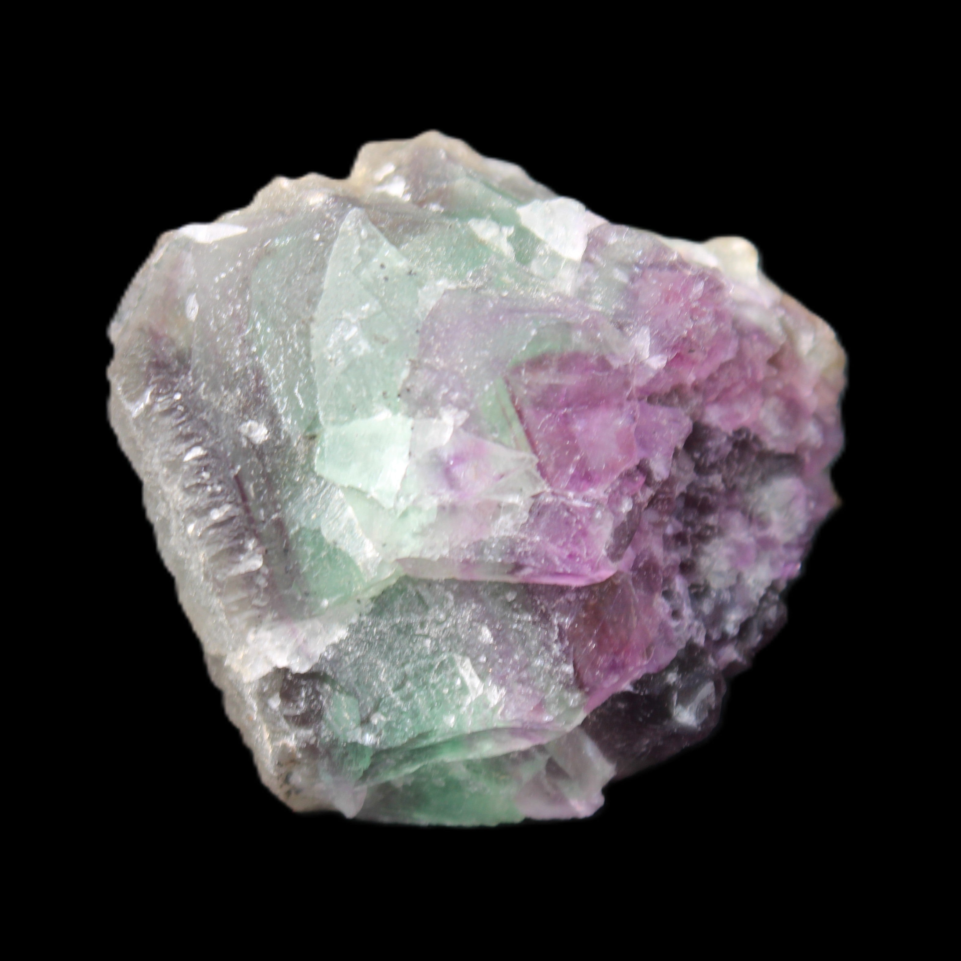 Rainbow Fluorite cluster 74g in sunlight - Rocks and Things Store