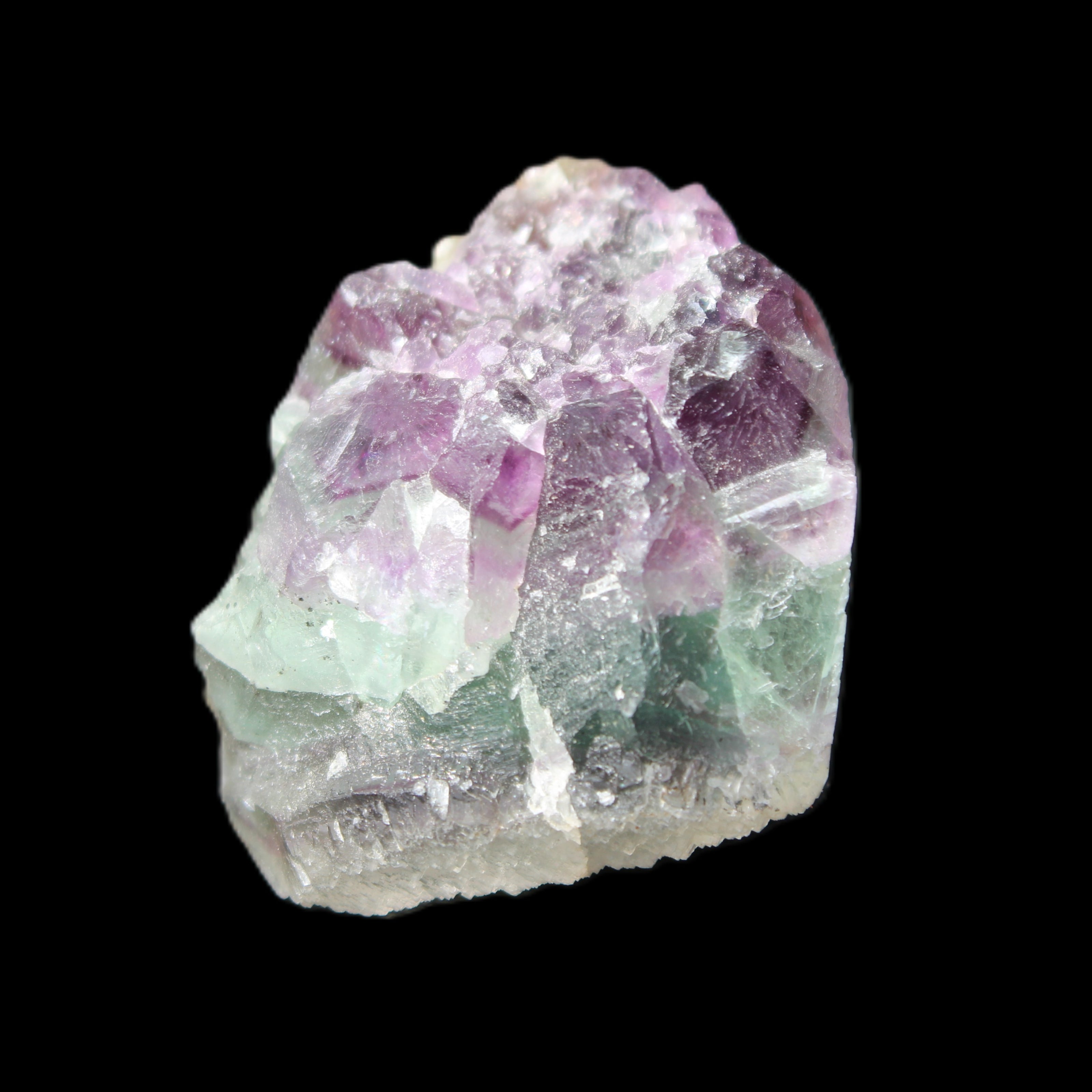 Rainbow Fluorite cluster 74g in sunlight - Rocks and Things Store