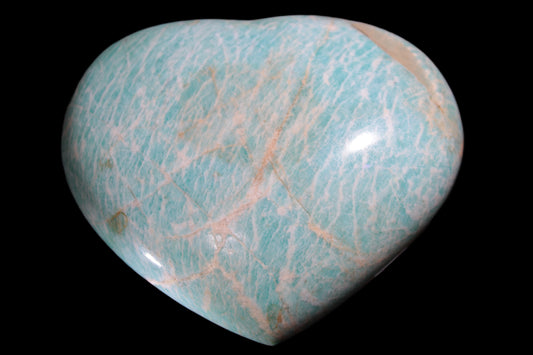 Amazonite Tianhe Stone crystal heart 546g Rocks and Things