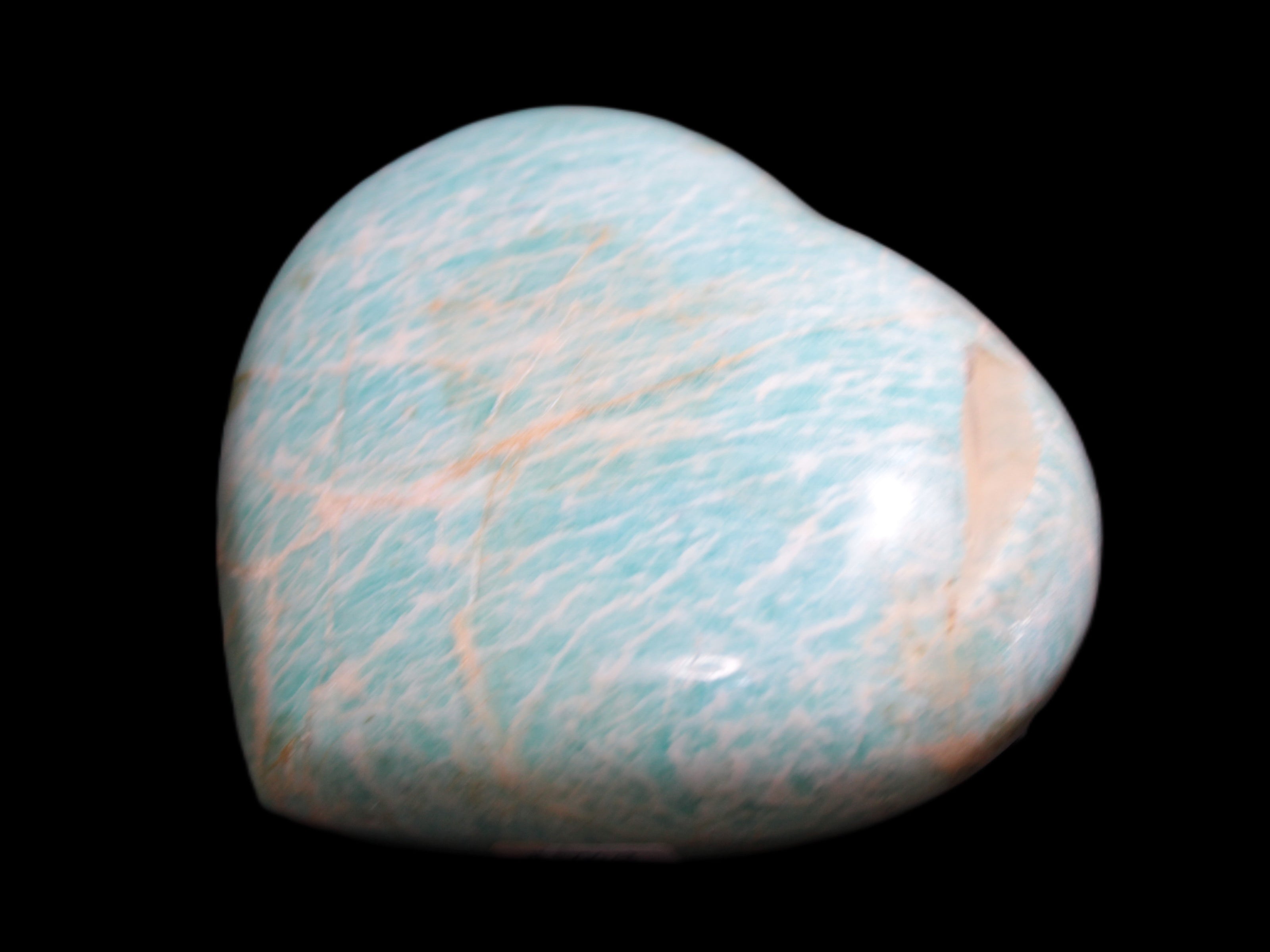 Amazonite Tianhe Stone crystal heart 546g Rocks and Things