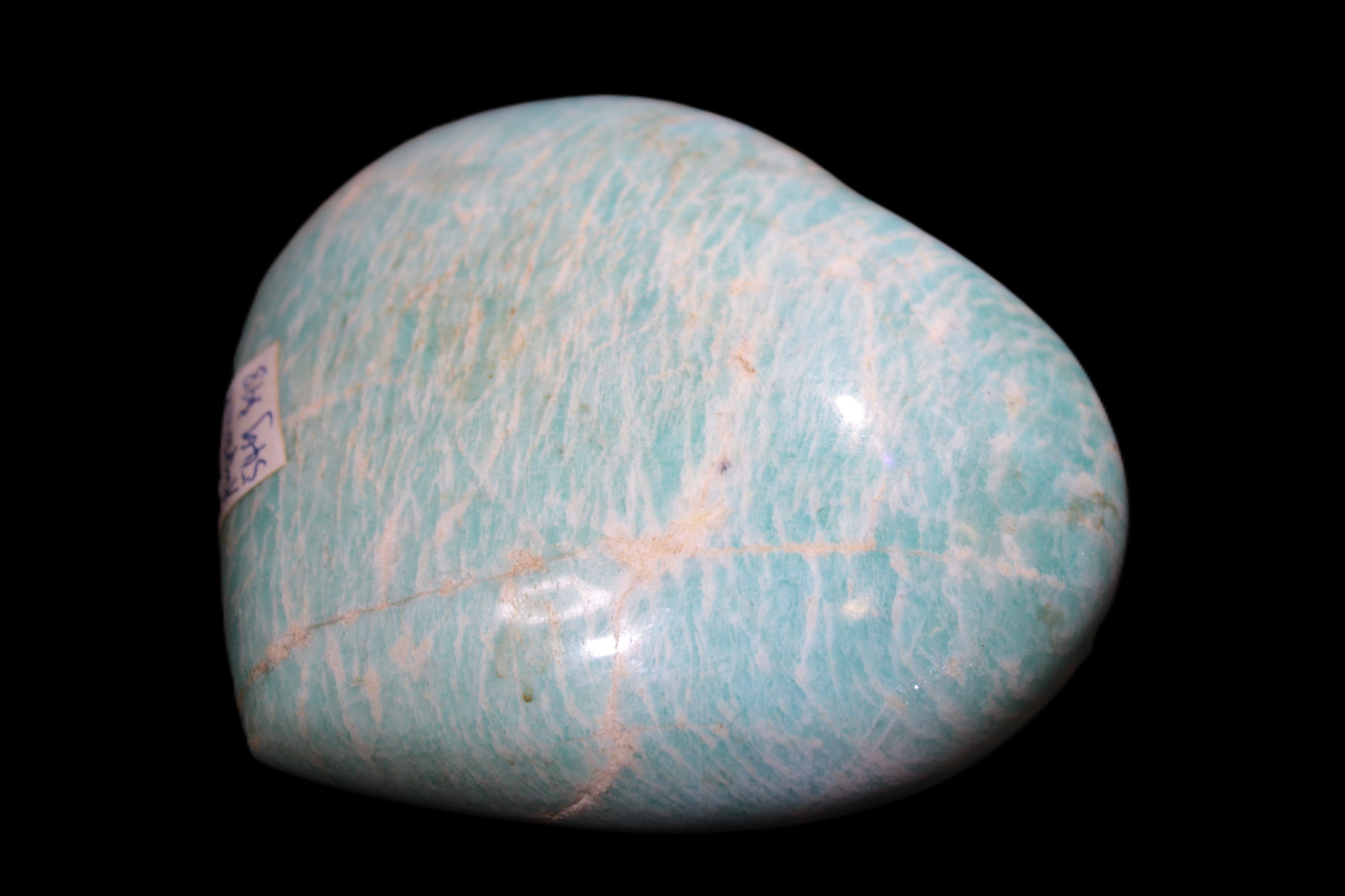 Amazonite Tianhe Stone crystal heart 546g Rocks and Things