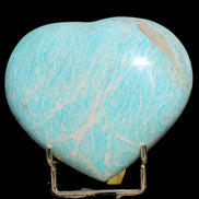 Amazonite Tianhe Stone crystal heart 546g Rocks and Things