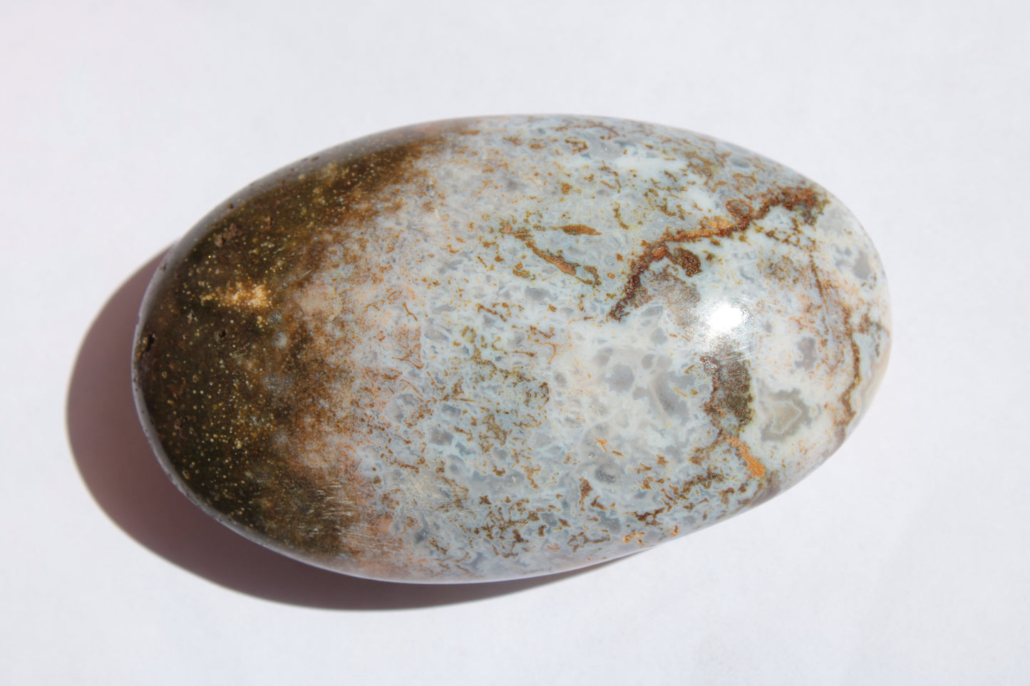 Ocean Jasper palmstone 81g Rocks and Things