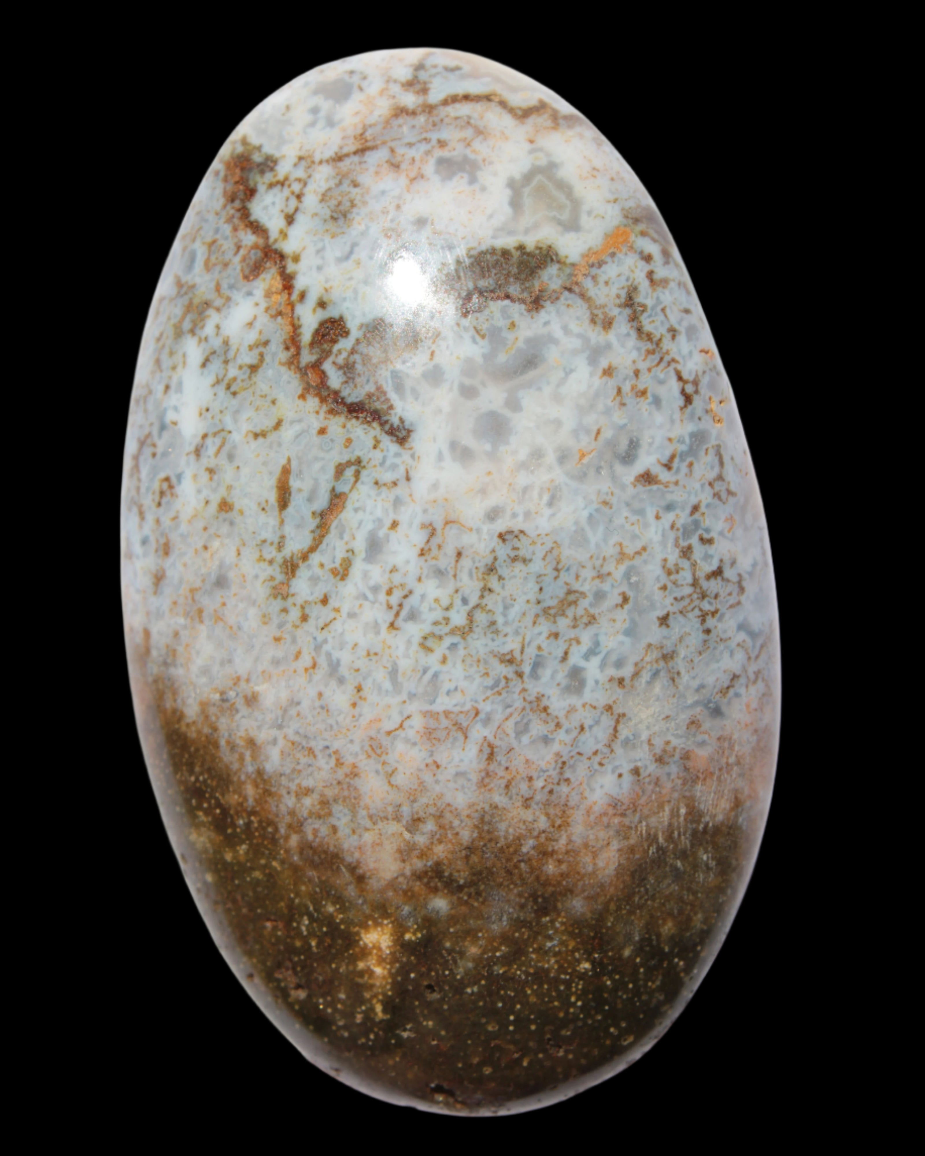 Ocean Jasper palmstone 81g - Rocks and Things Store