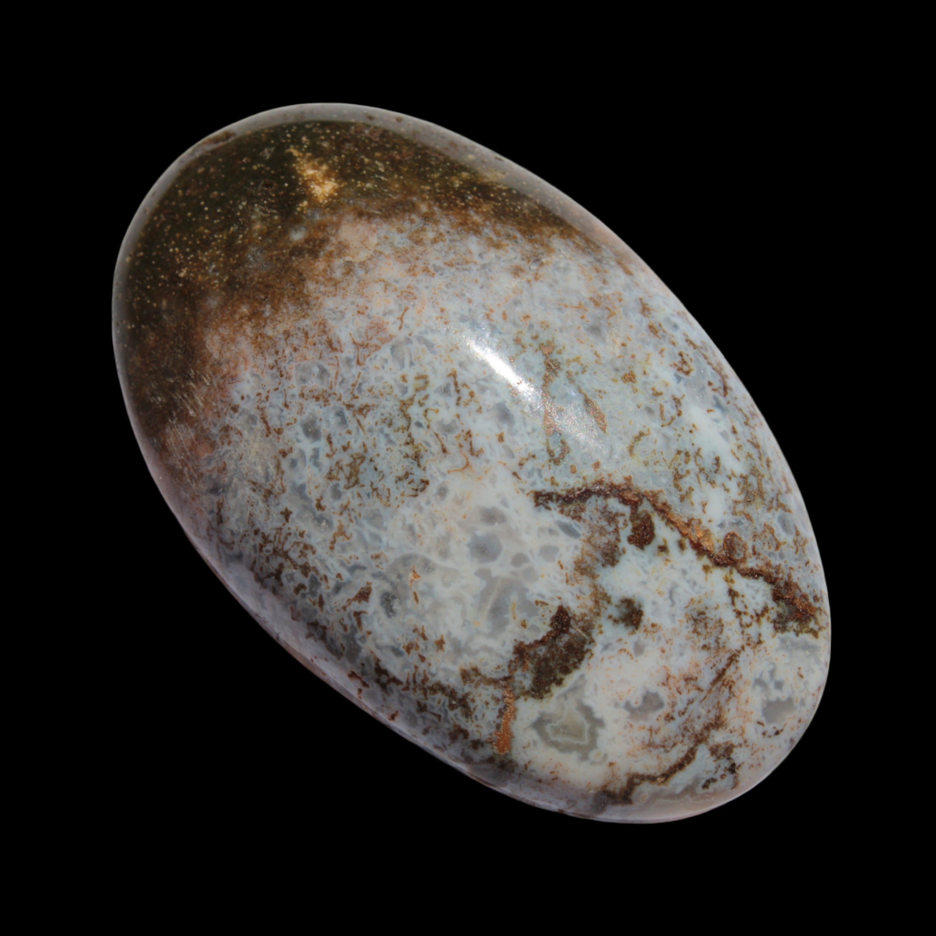 Ocean Jasper palmstone 81g - Rocks and Things Store