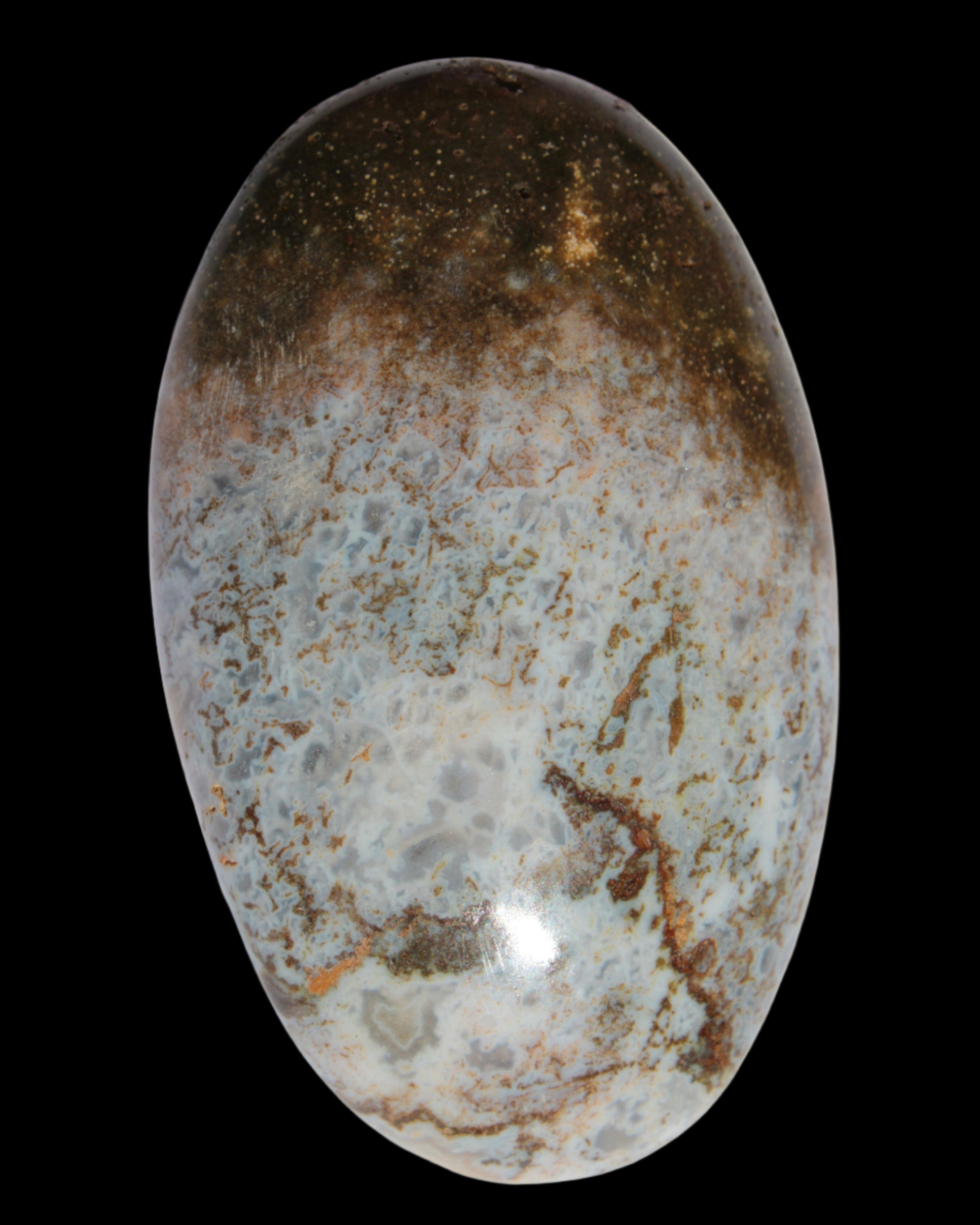 Ocean Jasper palmstone 81g - Rocks and Things Store