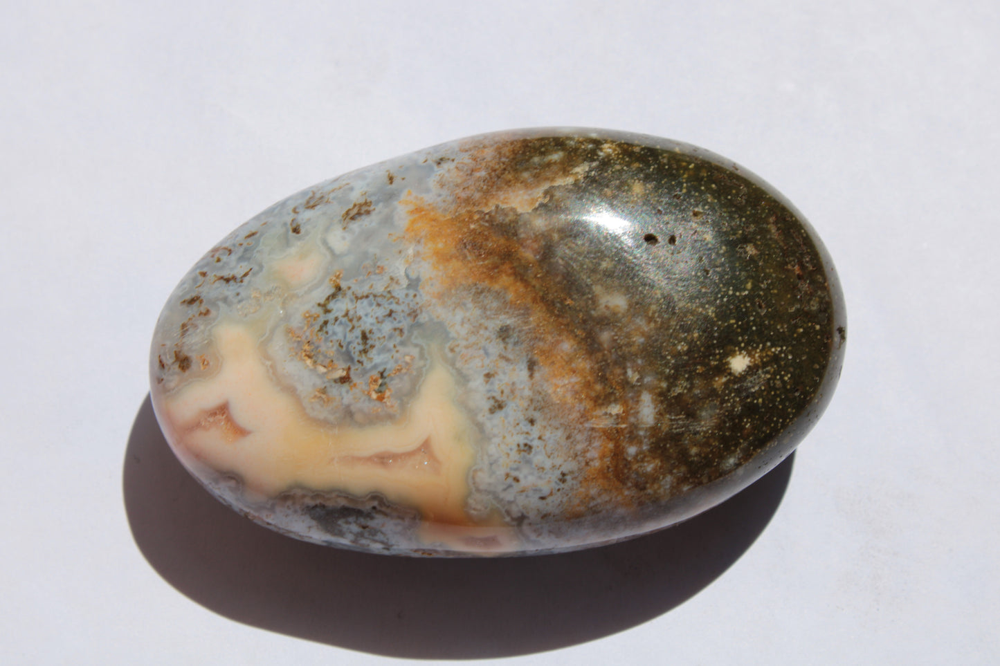 Ocean Jasper palmstone 81g Rocks and Things