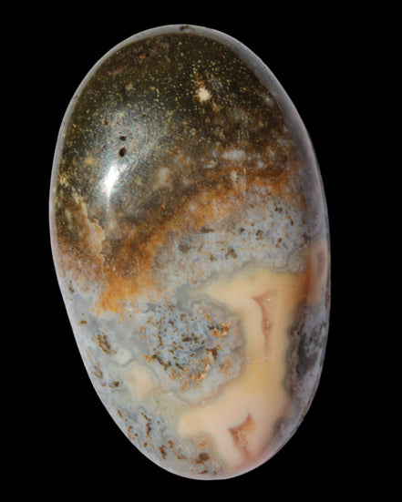 Ocean Jasper palmstone 81g - Rocks and Things Store
