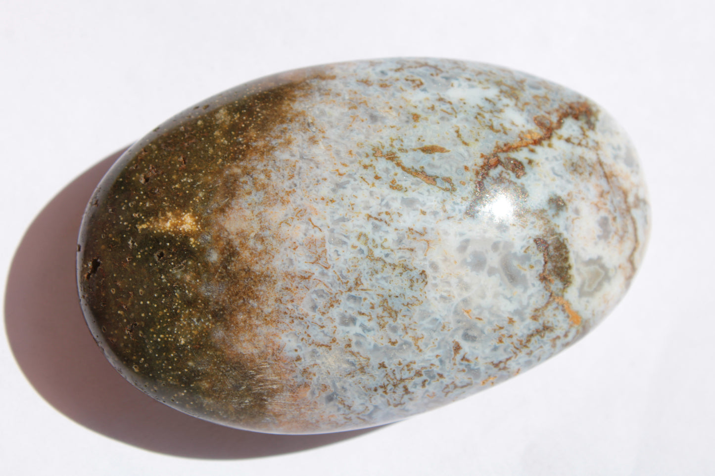 Ocean Jasper palmstone 81g Rocks and Things