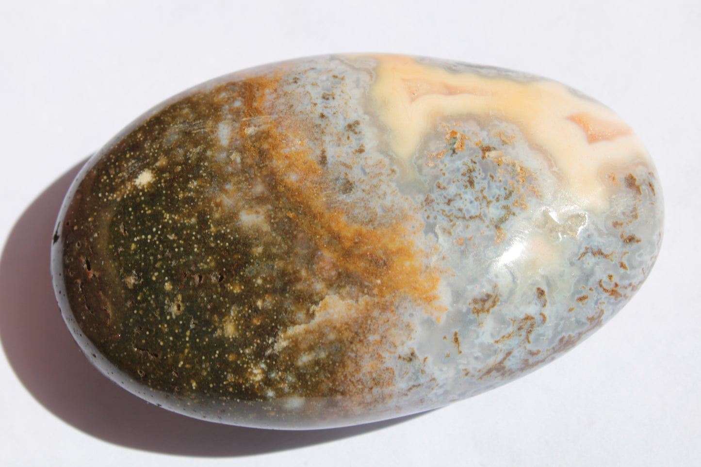 Ocean Jasper palmstone 81g Rocks and Things