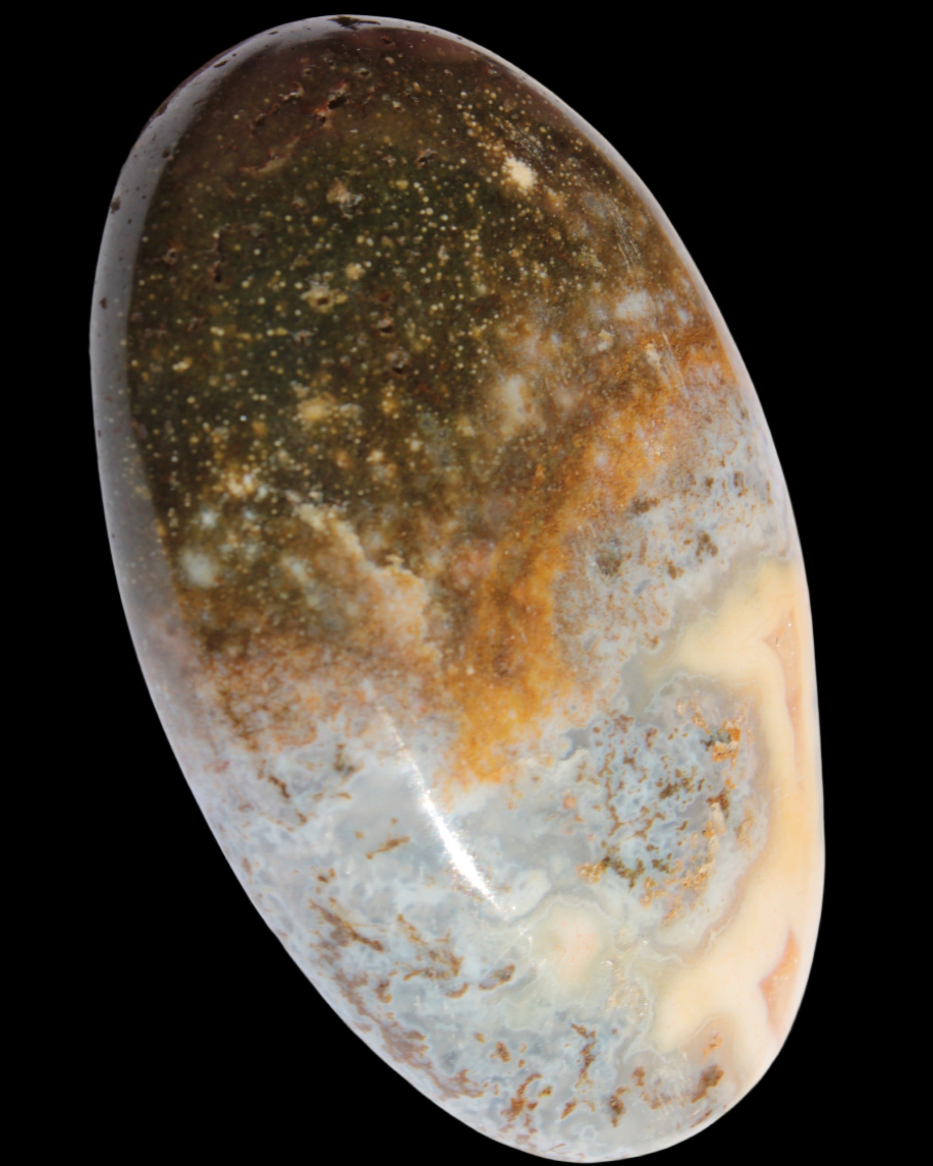 Ocean Jasper palmstone 81g Rocks and Things