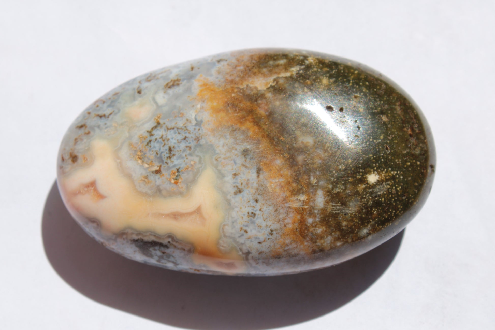 Ocean Jasper palmstone 81g Rocks and Things