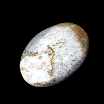 Ocean Jasper palmstone 81g in sunlight - Rocks and Things Store