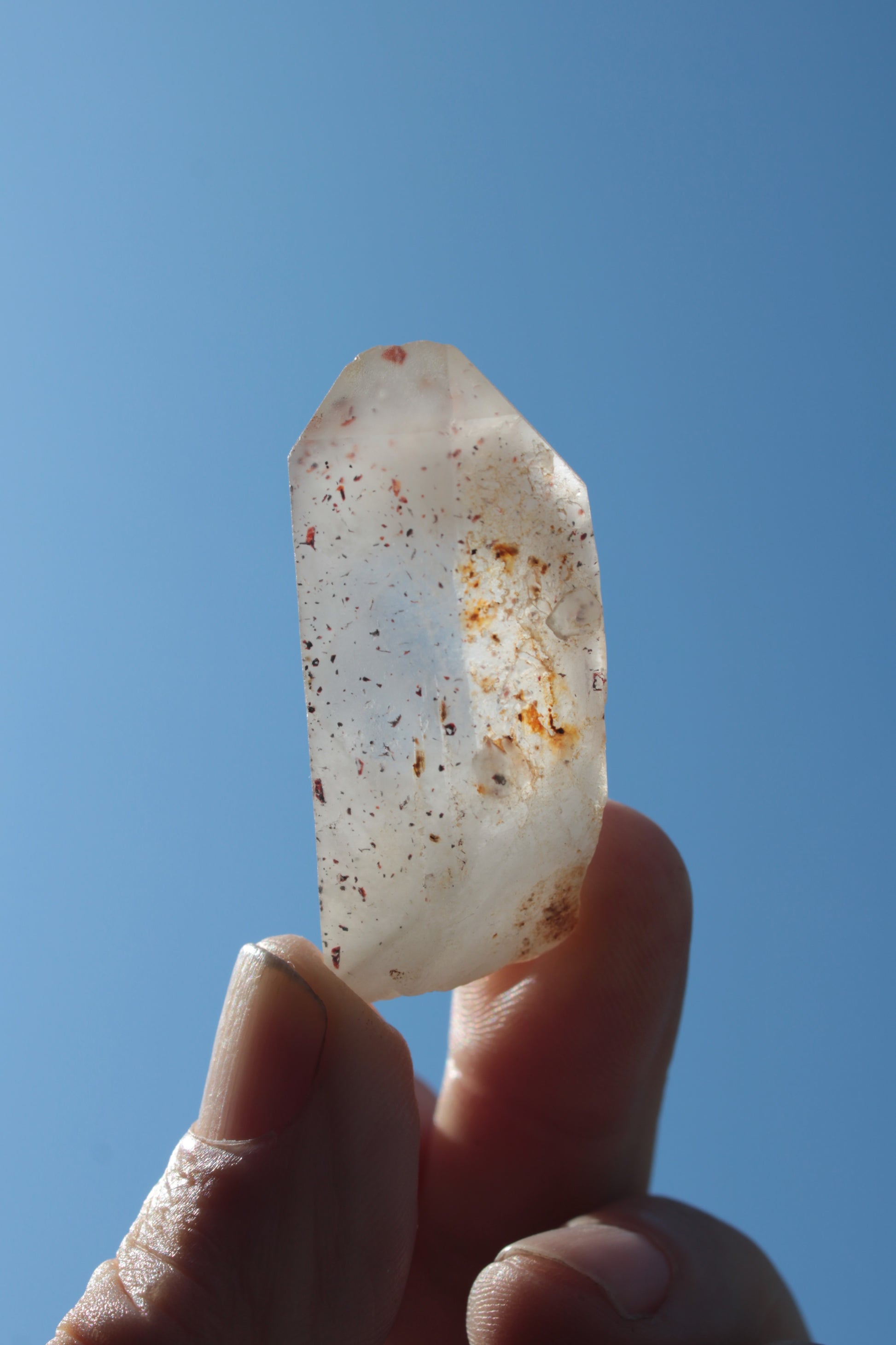 Lepidocrocite Quartz crystal from Namibia 25g Rocks and Things