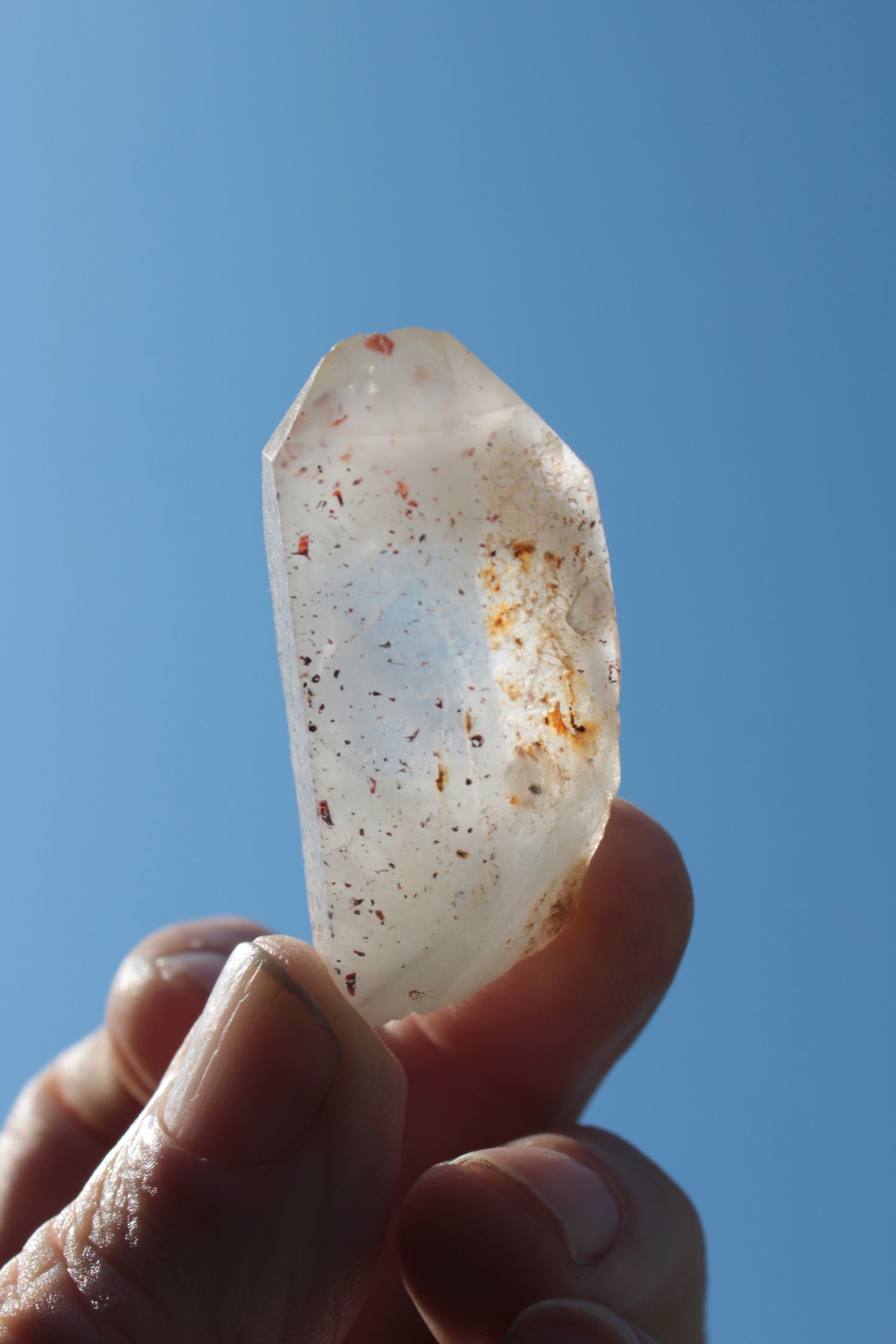 Lepidocrocite Quartz crystal from Namibia 25g Rocks and Things