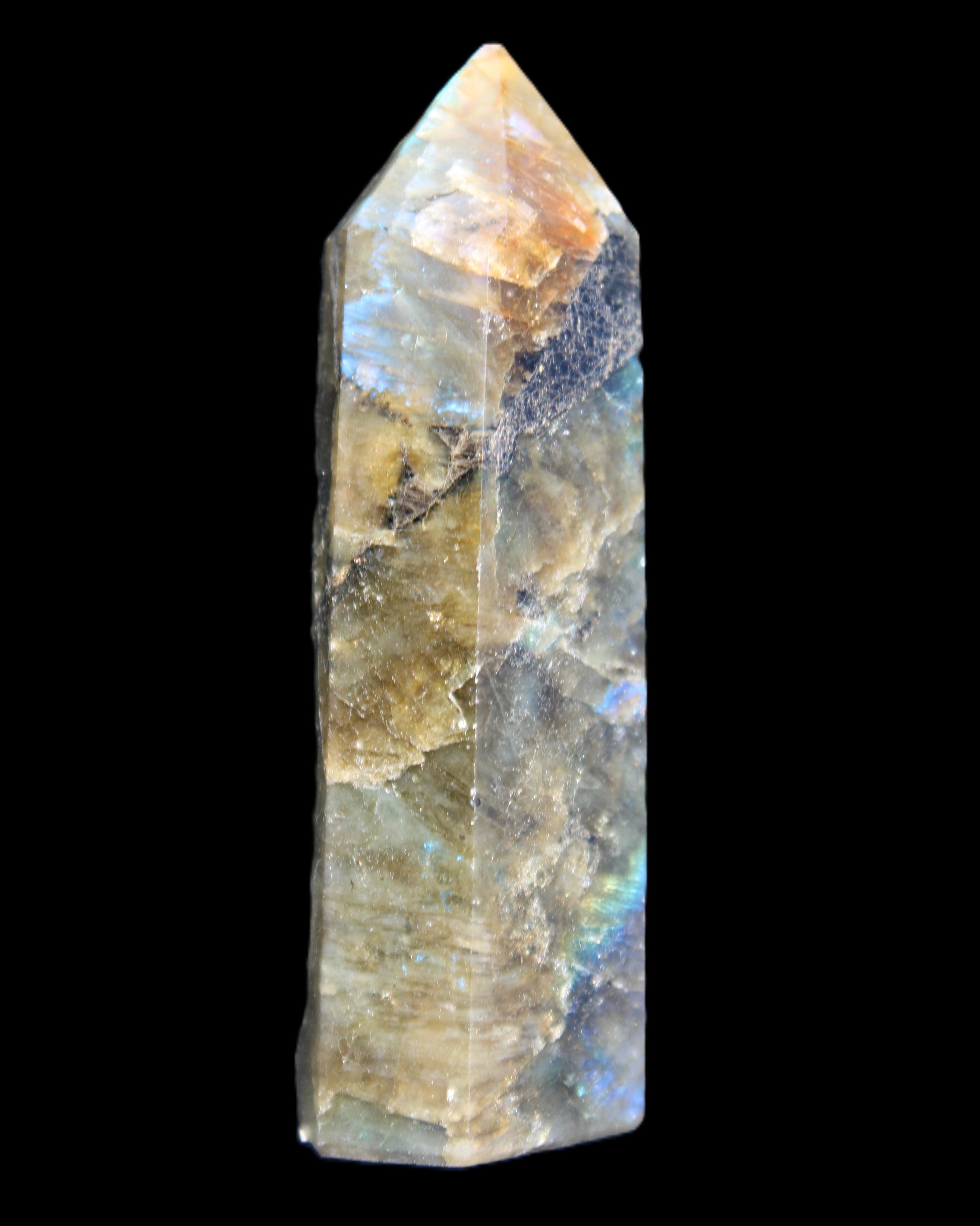 Labradorite wand 89g in sunlight - Rocks and Things Store