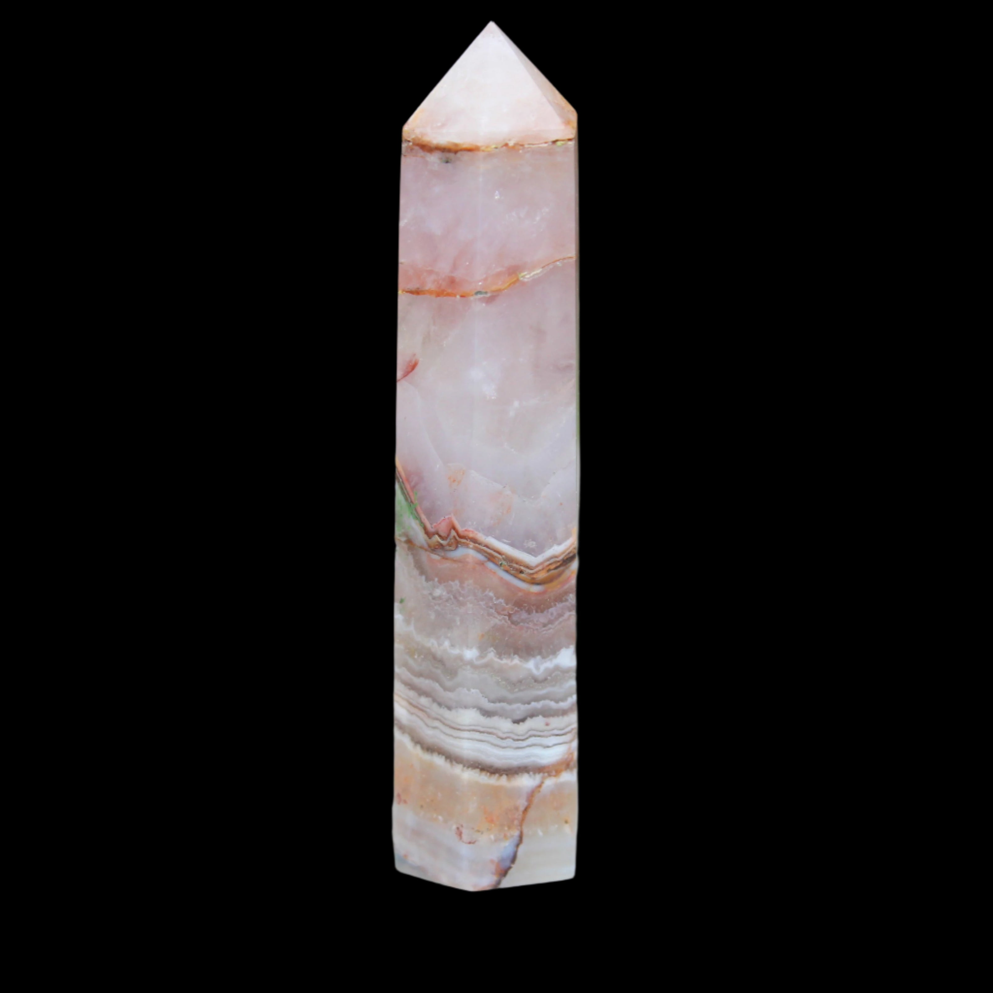 Super Seven Amethyst obelisk 119g in sunlight - Rocks and Things Store