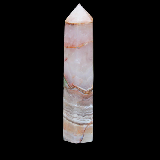 Super Seven Amethyst obelisk 119g in sunlight - Rocks and Things Store