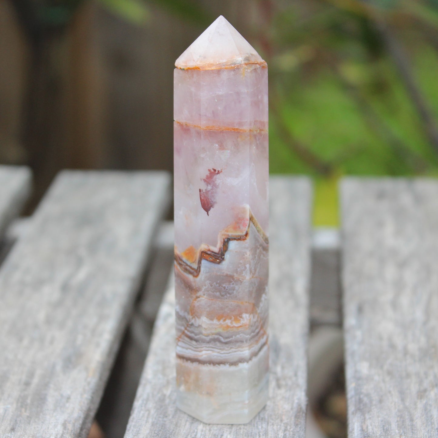 Super Seven Amethyst obelisk 119g Rocks and Things