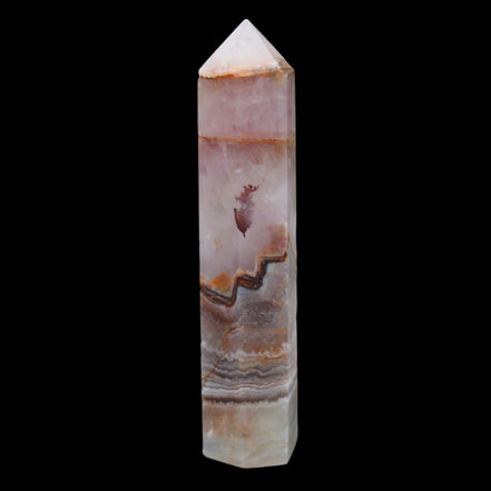 Super Seven Amethyst obelisk 119g in sunlight - Rocks and Things Store
