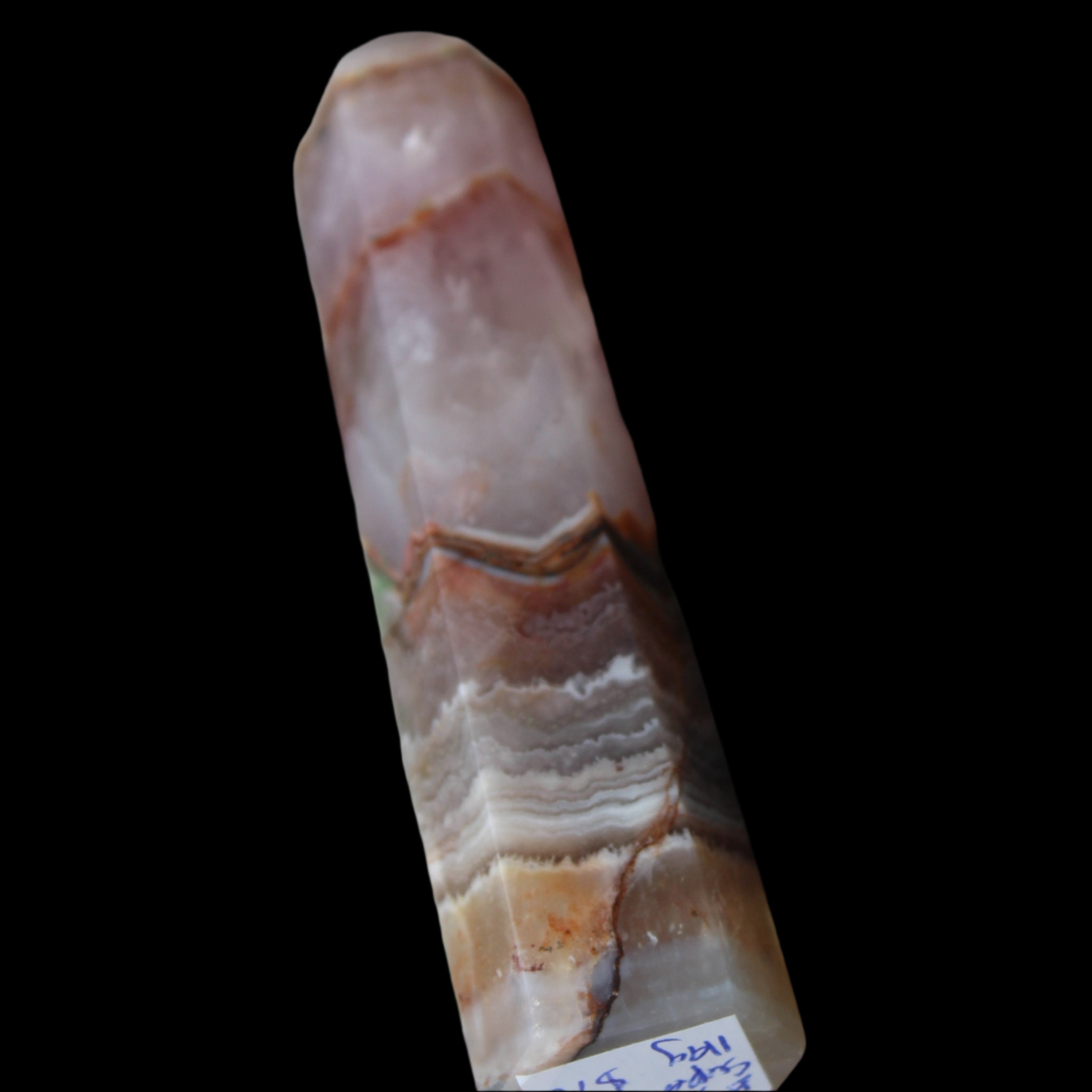 Super Seven Amethyst obelisk 119g in sunlight - Rocks and Things Store
