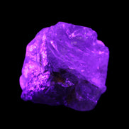 Quartz with rutile Green Tourmaline 103g in UV light - Rocks and Things Store