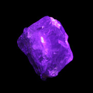 Quartz with rutile Green Tourmaline 103g in UV light - Rocks and Things Store