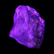 Quartz with rutile Green Tourmaline 103g in UV light - Rocks and Things Store