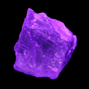 Quartz with rutile Green Tourmaline 103g in UV light - Rocks and Things Store