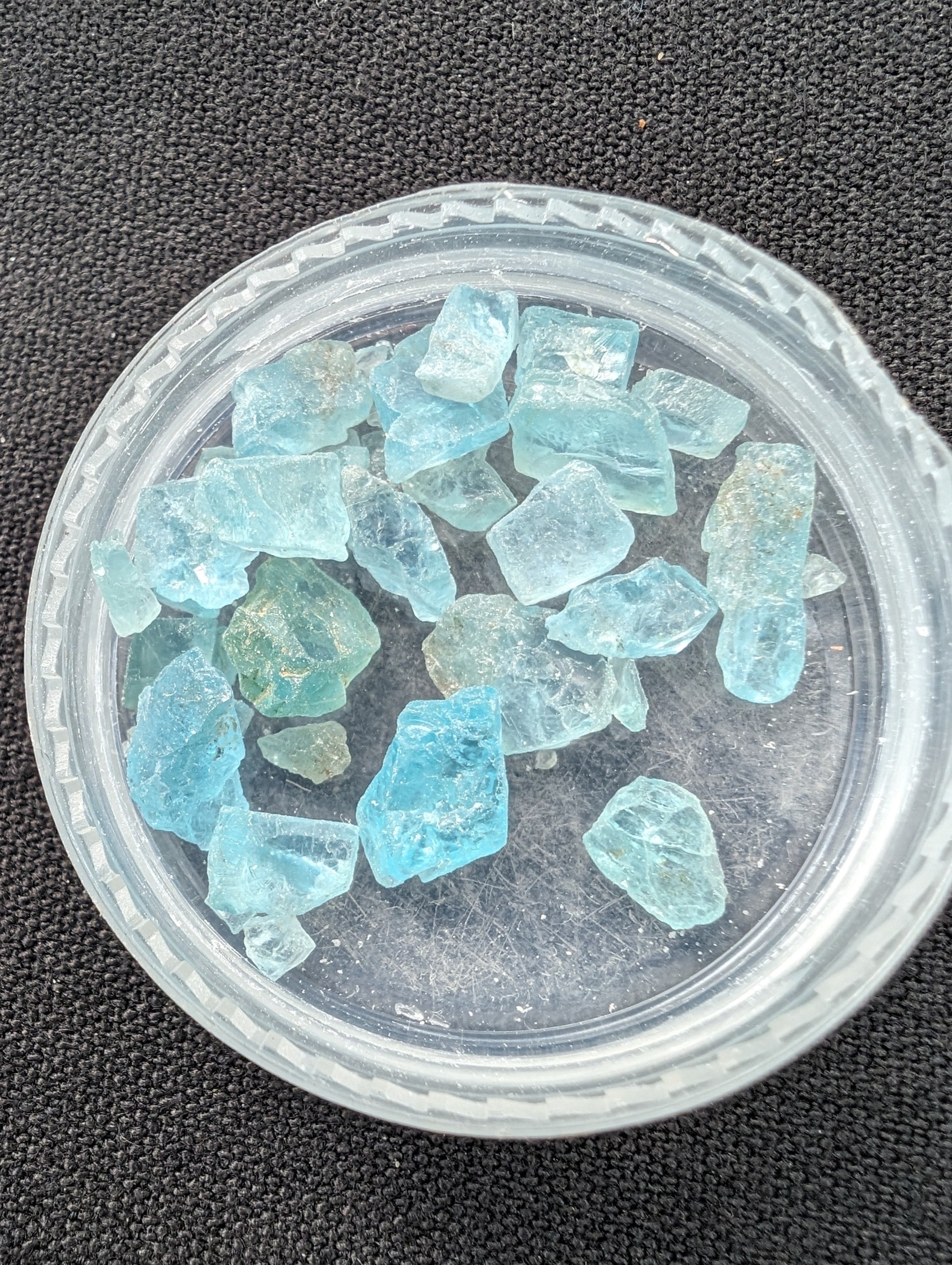 Indicolite (Blue Tourmaline) tiny crystals 5g Rocks and Things