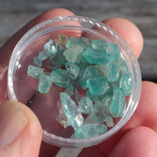 Indicolite (Blue Tourmaline) tiny crystals 5g