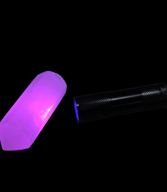 Roceei bright UV torch 87mm aluminium alloy body without batteries - Rocks and Things Store