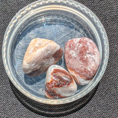 Crazy Lace Agate 3/4 tiny polished stones from Mexico 7-8g Rocks and Things