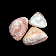 Crazy Lace Agate 3/4 tiny polished stones from Mexico 7-8g in sunlight - Rocks and Things Store